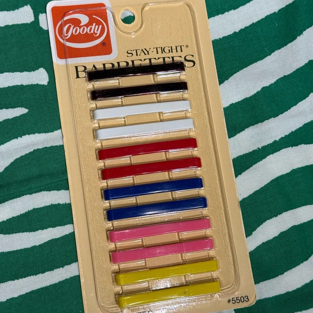 Vintage Goody Stay-Tight Barrettes Multicolor Set